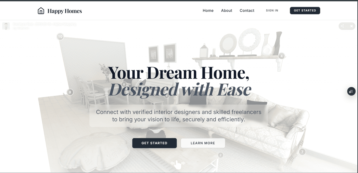 Happy Homes — Interior Design Marketplace screenshot